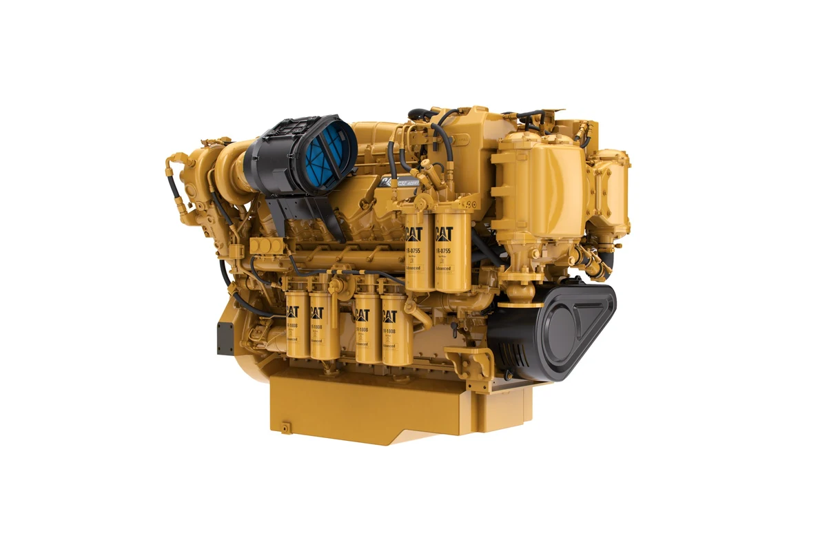Caterpillar C32 marine propulsion engine, manufacturer catalog image